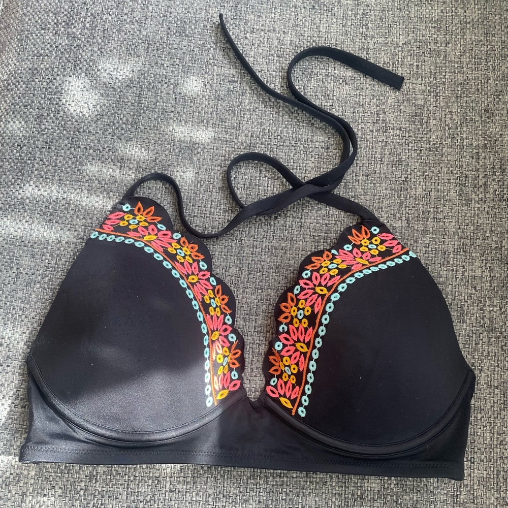 Bikini Top - Black & Colorful